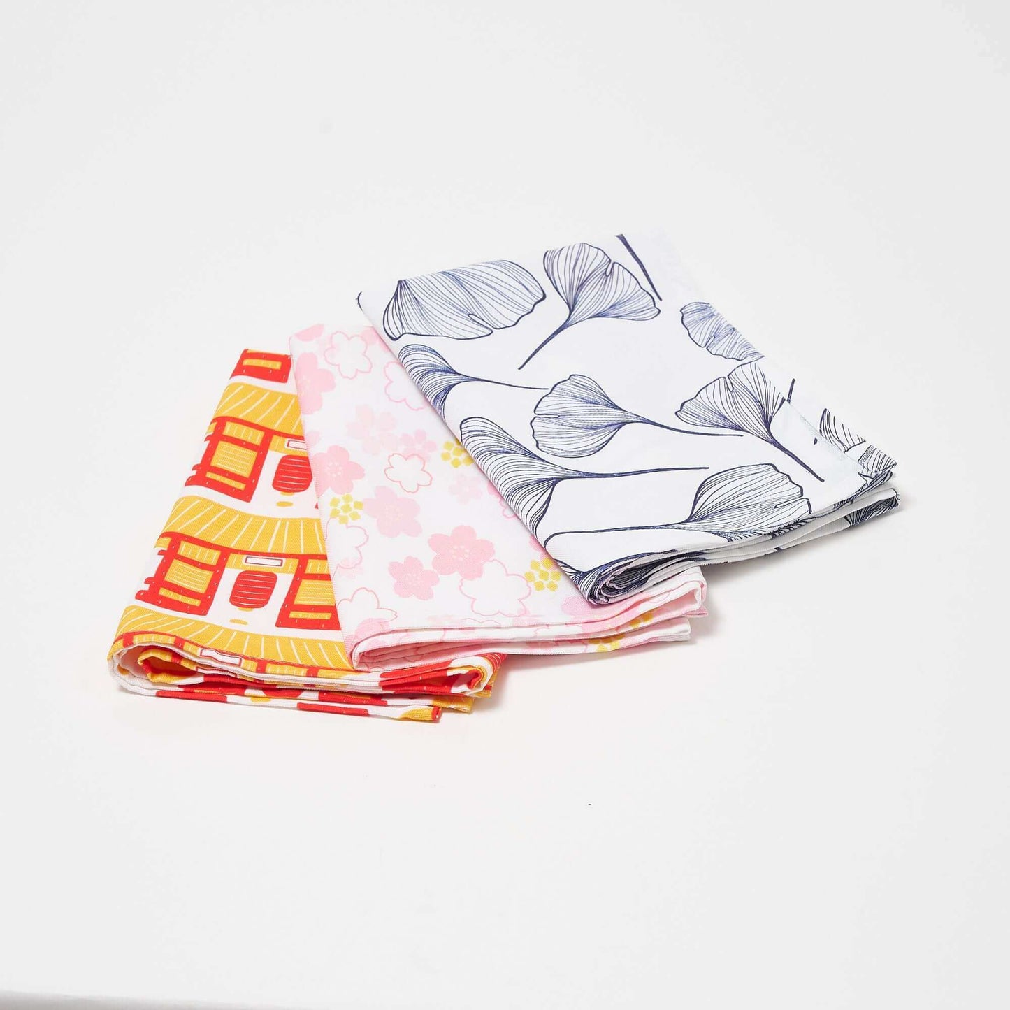 Tea Towel: Gingko Leaf Motif