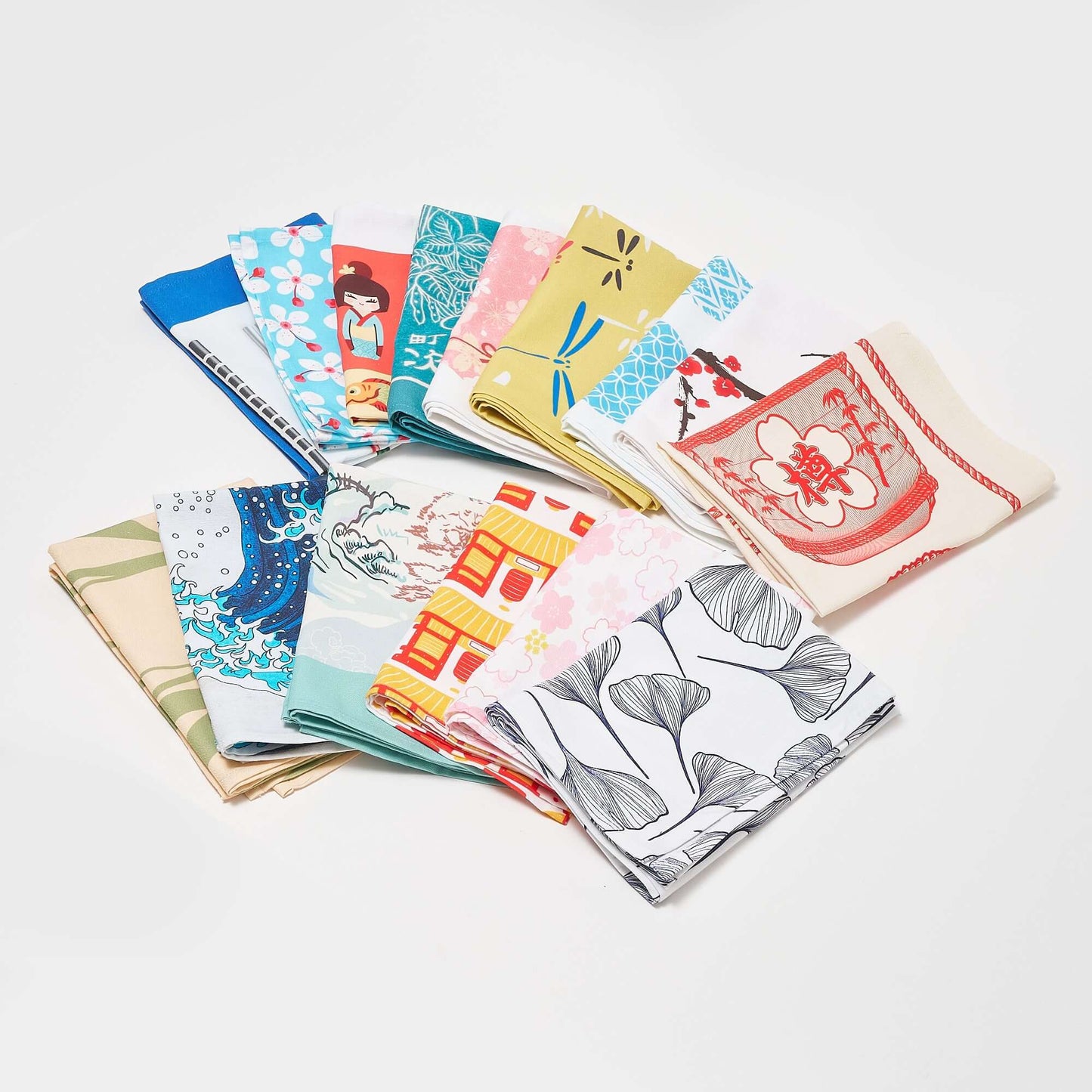 Tea Towel: Bamboo Motif