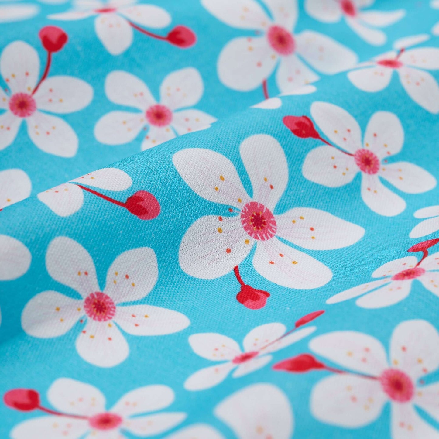 Tea Towel: Blue Sakura