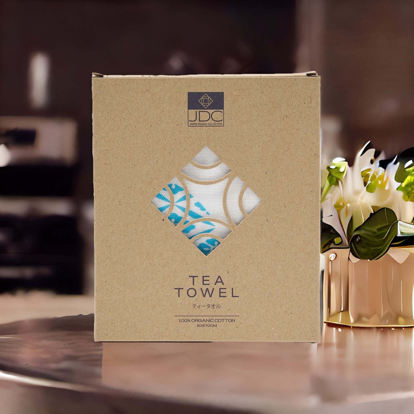 Tea Towel: Blue Crests