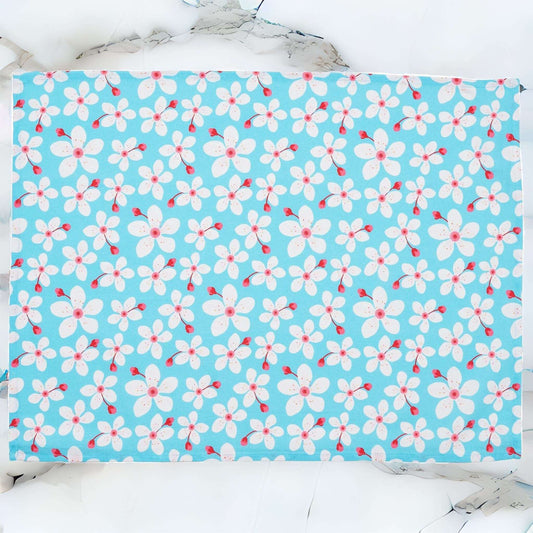 Tea Towel: Blue Sakura