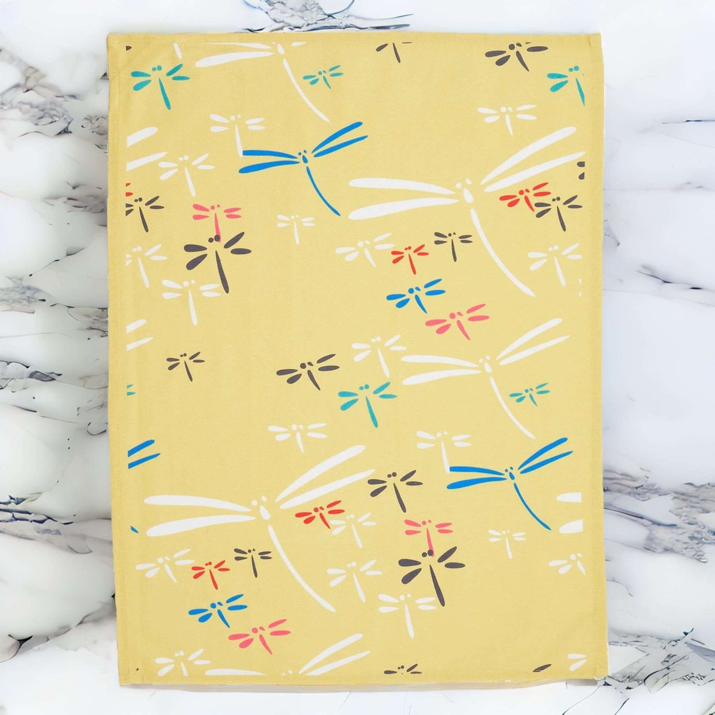 Tea Towel: Dragonflies Motif