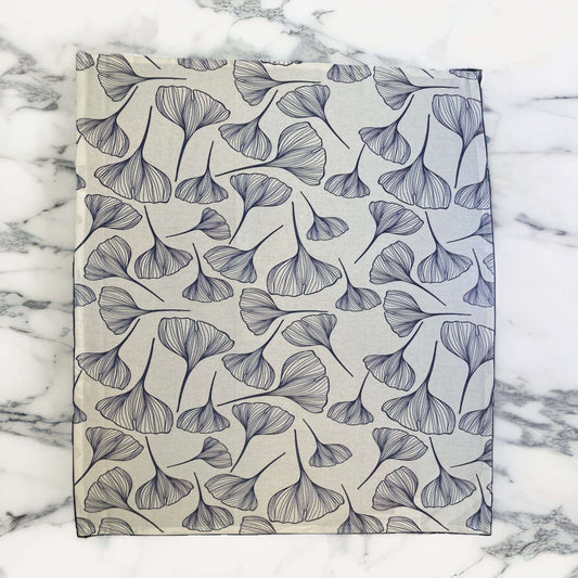 Tea Towel: Gingko Leaf Motif