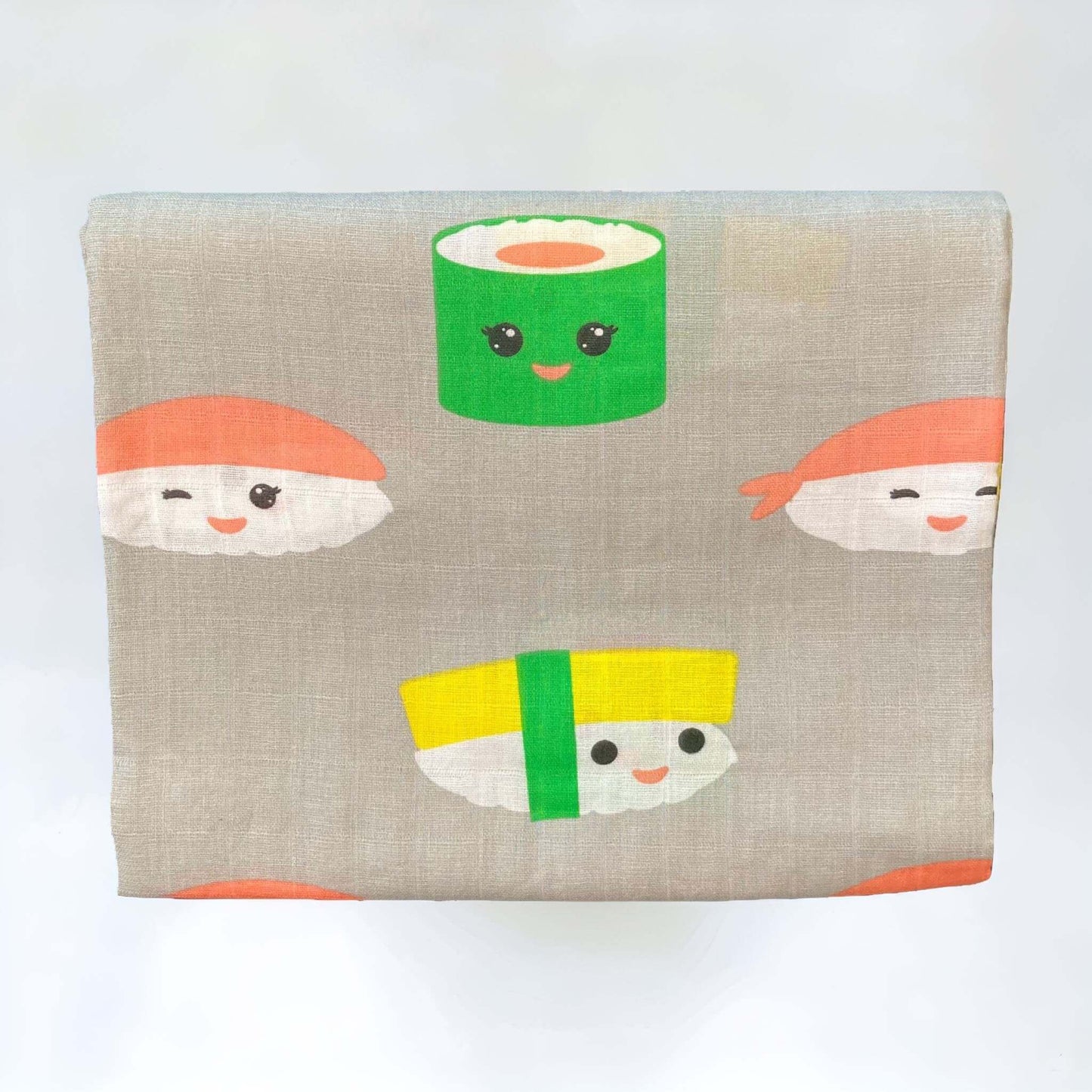 Pair of Swaddle Cloths: Mt Fuji & Kawaii Sushi