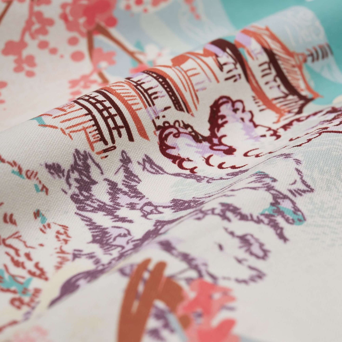 Tea Towel: Pagoda Landscape